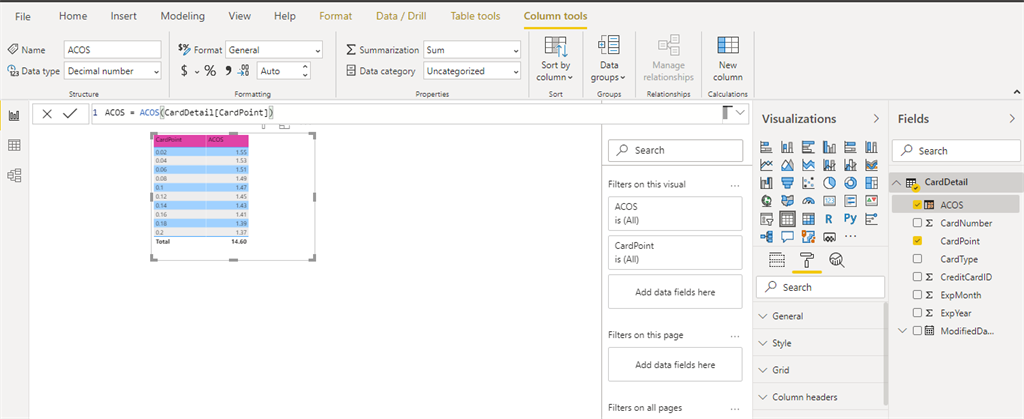 Trigonometric DAX Function In Power BI